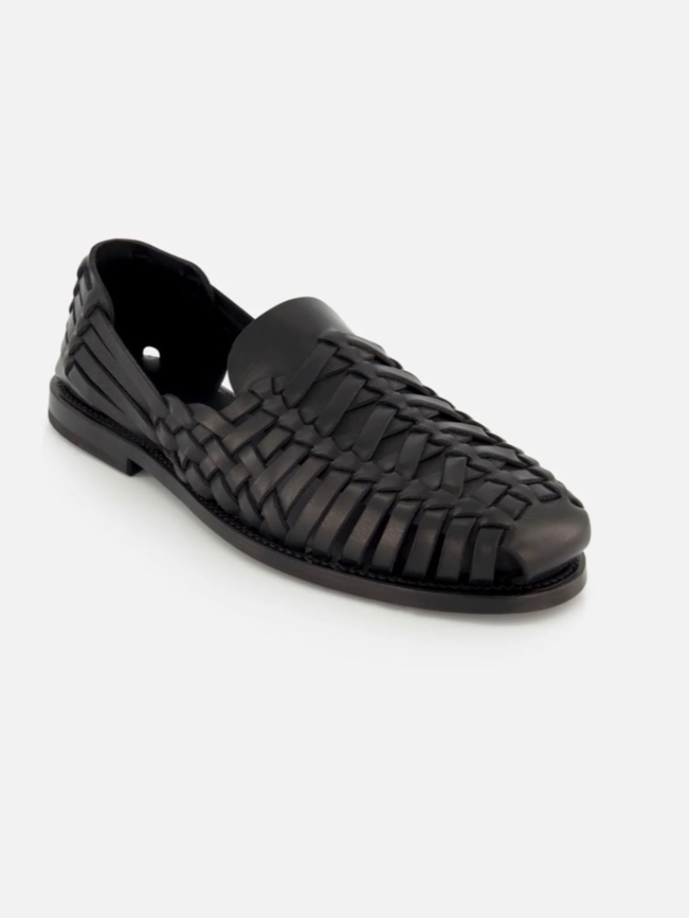 RALPH LAUREN PURPLE LABEL Black Burnished Vacchetta Casual Loafer $665 Sz 13(46)